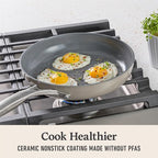 Calphalon® Premier Ceramic Nonstick 5-Piece Cookware Set, Mushroom Grey - Image 5