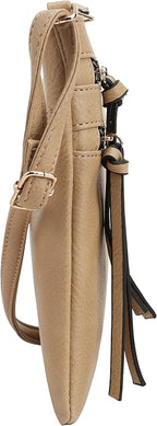 DELUXITY | Crossbody Purse Bag | Functional Multi Pocket Double Zipper Purse | - Image 3