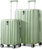 Hanke Expandable Hard Shell Luggage Sets 2 piece Carry on Luggage by Hanke