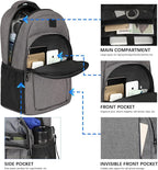 LARIPOP Extra Large Backpack, 17.3 Inch Business Laptop backpack - Image 3