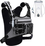 Running Vest with 2L Water Bladder, USA Original Patent, Lightweight Adjustable by Zelvot