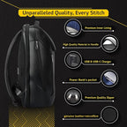 Durable Leather Laptop Business Backpack Perfect - Image 4