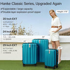 Hanke Expandable Hard Shell Luggage Sets 2 piece Carry on Luggage - Image 2