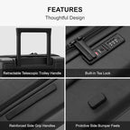 LEVEL8 Elegance Matte Luggage Set, 20 Inch Carry-on Luggage, 28“ Large Suitcase - Image 7