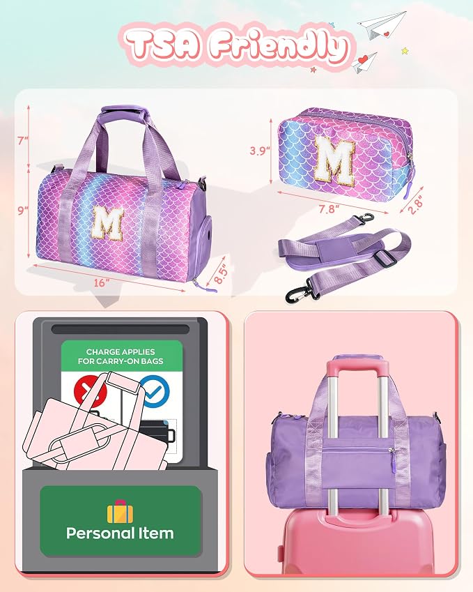 Gift Ideas for Kids Girls-Girl Gym Bag - Image 3