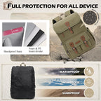 RAINSMORE Camera Bag Backpack for DSLR/SLR Mirrorless 15.6 Inch Laptop Camera - Image 7