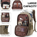Tzowla Vintage Canvas Laptop Backpack - Image 2