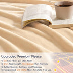 PHF Ultra Soft Fleece Blanket Queen Size, No Shed No Pilling Luxury Plush Cozy - Image 4
