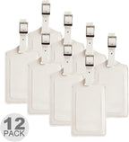 8 Pack Leather Luggage Travel Bag Tags by Travelambo by Travelambo