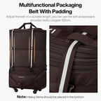 mixi Travel Bag with Wheels Expandable Foldable Luggage Bag Collapsible Rolling - Image 3