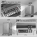 2 Pieces 20/29 Luggage Sets, 20 Inch Cabin Luggage - Image 3