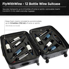 FlyWithWine® by VinGardeValise 12 Bottle Hard Shell Wine Suitcase - Image 2
