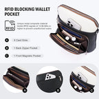 Crossbody Purse for Women, Lightweight Medium Crossbody Bag Soft Leather - Image 3