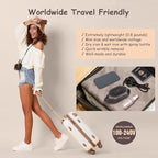 Newbealer Travel Iron with Global Voltage, 100-240V Mini Dry Iron - Image 2
