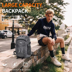 Hiking Daypack, 30L Waterproof Hiking Backpack Packable Lightweight Travel Day - Image 2