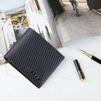 VISOUL Leather Mens Bifold RFID Blocking Wallet - Image 7