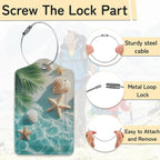 Starfish Seashell on Beach Luggage Tags - Image 2