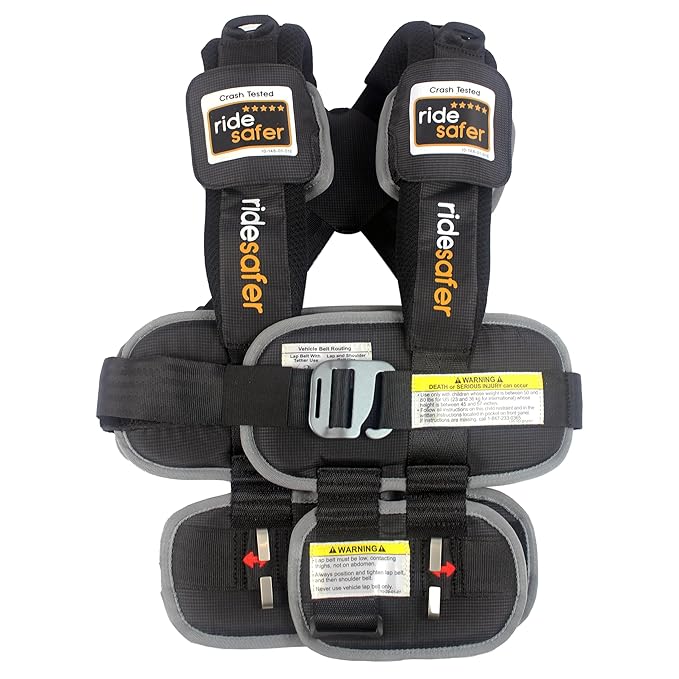 Large Black, Lightweight, Portable Car Seat by RideSafer