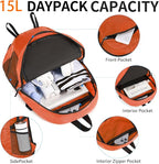 Small Hiking Daypack, 15L Water-Resistant Hiking Backpack Packable Lightweight - Image 4