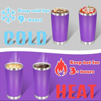 20 oz Tumbler with lid Double Wall Vacuum Insulated Tumblers Stainless Steel - Image 4