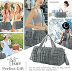 Quilted Travel Duffle Bag Gym Bag - Image 6