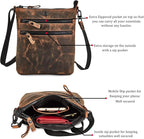 Crossbody Sling Bag for Women Small Real Leather Purse Vintage Travel Crossover - Image 2