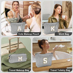 YOOLIFE Initial Monogram Cute Makeup Bags - Image 6