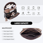 Crossbody Purse for Women, Lightweight Medium Crossbody Bag Soft Leather - Image 5