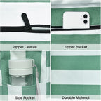 Becokan Beach Bags for Women Large Waterproof Beach Tote Bag Zipper Beach Bags - Image 3