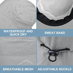 Sun Hat for Men Women with Neck Flap, UPF 50+ UV Protective Hiking Fishing Hats - Image 4