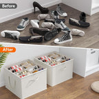 Lifewit Shoe Storage Organizer for Closet, Fits 12-16 Pairs, Large Shoe Box - Image 7