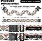 2 Pack Luggage Straps, Adjustable Cute Printing - Image 7