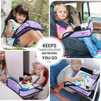 COOLBEBE Kids Travel Tray for Toddler Car Seat, Travel Tray for Airplane - Image 2