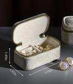 TAIMY Mini Jewelry Travel Case, Velvet Small Travel Jewelry Box, Portable - Image 6