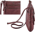 Crossbody Sling Bag for Women Small Real Leather Purse Vintage Travel Crossover - Image 4