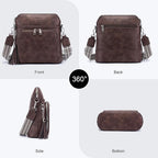 Crossbody Purse for Women, Lightweight Medium Crossbody Bag Soft Leather - Image 6