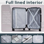 Coolife Luggage Expandable Suitcase PC+ABS - Image 6