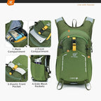 SKYSPER Small Hiking Backpack - 15L Travel Daypack Lightweight Bag Water - Image 3