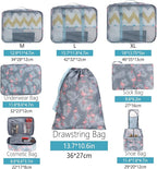 BAGAIL 8 Set Packing Cubes Luggage Packing Organizers - Image 2