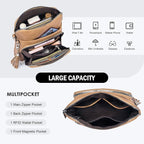 Crossbody Purse for Women, Lightweight Medium Crossbody Bag Soft Leather - Image 4