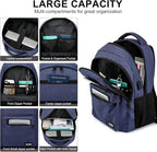 School Backpack for Teen Boys, 17.3 Inch Laptop, USB Charging Port, Anti-Theft - Image 2