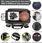 4-Way Gym Bags for Men Gym Duffle Bag Sports Duffle Bag Backpack - Image 4