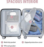 KROSER Hardside Expandable Carry On Luggage - Image 3
