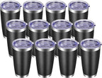 VEGOND 20oz Tumbler with Lid and Straw Stainless Steel Tumbler Cup Bulk Vacuum by VEGOND