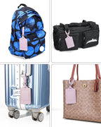 Teskyer Luggage Tags, 3 Pack Premium PU Leather Luggage Tags - Image 8