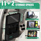 Car Backseat Organizer with Tablet Holder, 11 Storage Pockets with Foldable - Image 2