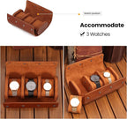 JOYIR Watch Roll for Travel, Genuine Leather Watch Case Organizer - Image 6