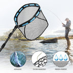 PLUSINNO Floating Fishing Net for Steelhead, Trout Fishing, Rubber Coated - Image 6