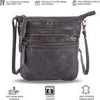 Crossbody Sling Bag for Women Small Real Leather Purse Vintage Travel Crossover - Image 2