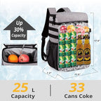 Tactical Backpack Cooler, Soft Lightweight Leakproof Cooler Backpack, Insulated - Image 4